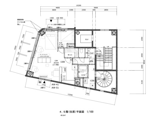 4/5F平面図|